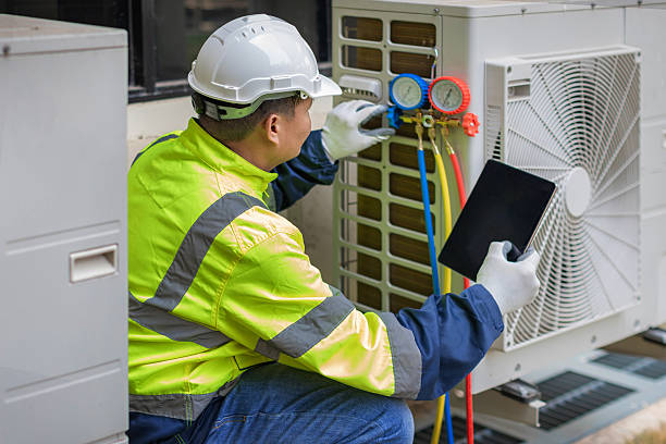 Professional Air Duct Cleaning technician working in Norwood, NJ